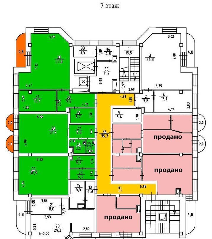 офис г Новосибирск р-н Центральный Сибирская ул Некрасова 42 фото 38