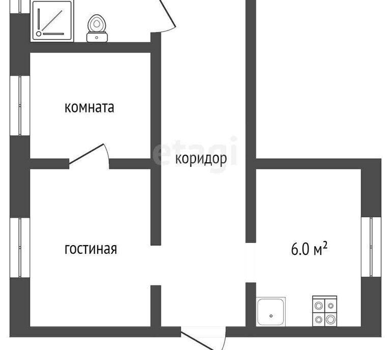 квартира р-н Пышминский п Пышма ул Комсомольская 9 фото 18