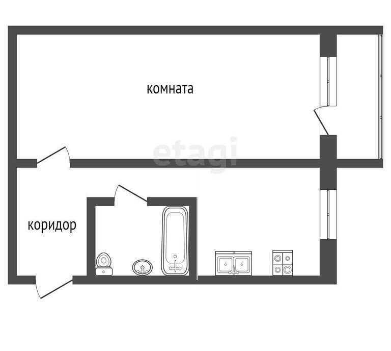 квартира г Камышлов ул Загородная 22а/2 фото 14