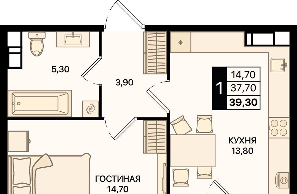 квартира г Ростов-на-Дону р-н Первомайский пр-кт Шолохова фото 1