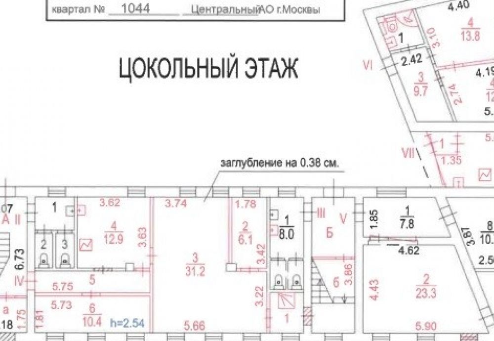 торговое помещение г Москва метро Красные Ворота Бауманка ул Старая Басманная 23/9с 2 фото 8