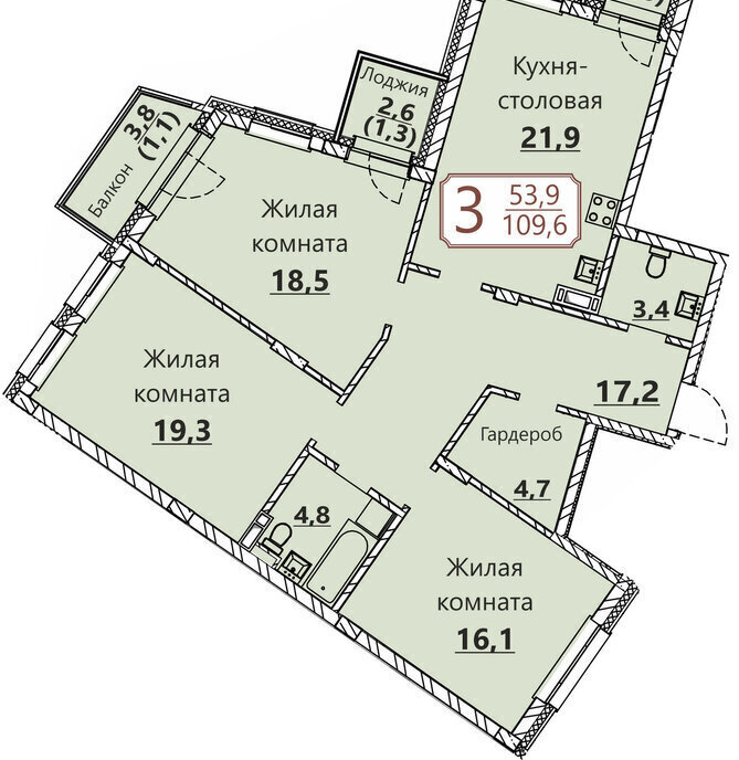 квартира г Чебоксары р-н Московский квартал Старый город фото 1