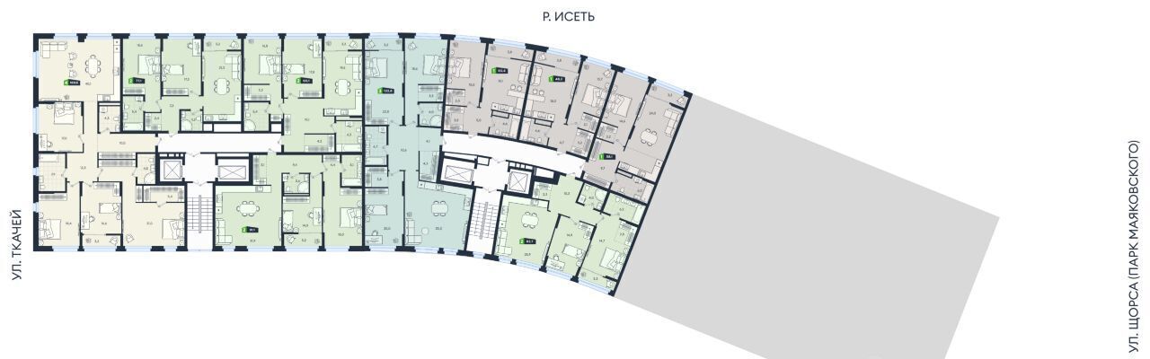 квартира г Екатеринбург Чкаловская ул Машинная 1в/3 фото 2