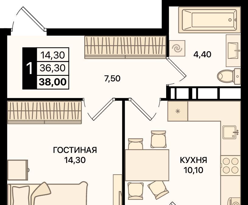 квартира г Ростов-на-Дону р-н Первомайский пр-кт Шолохова фото 1