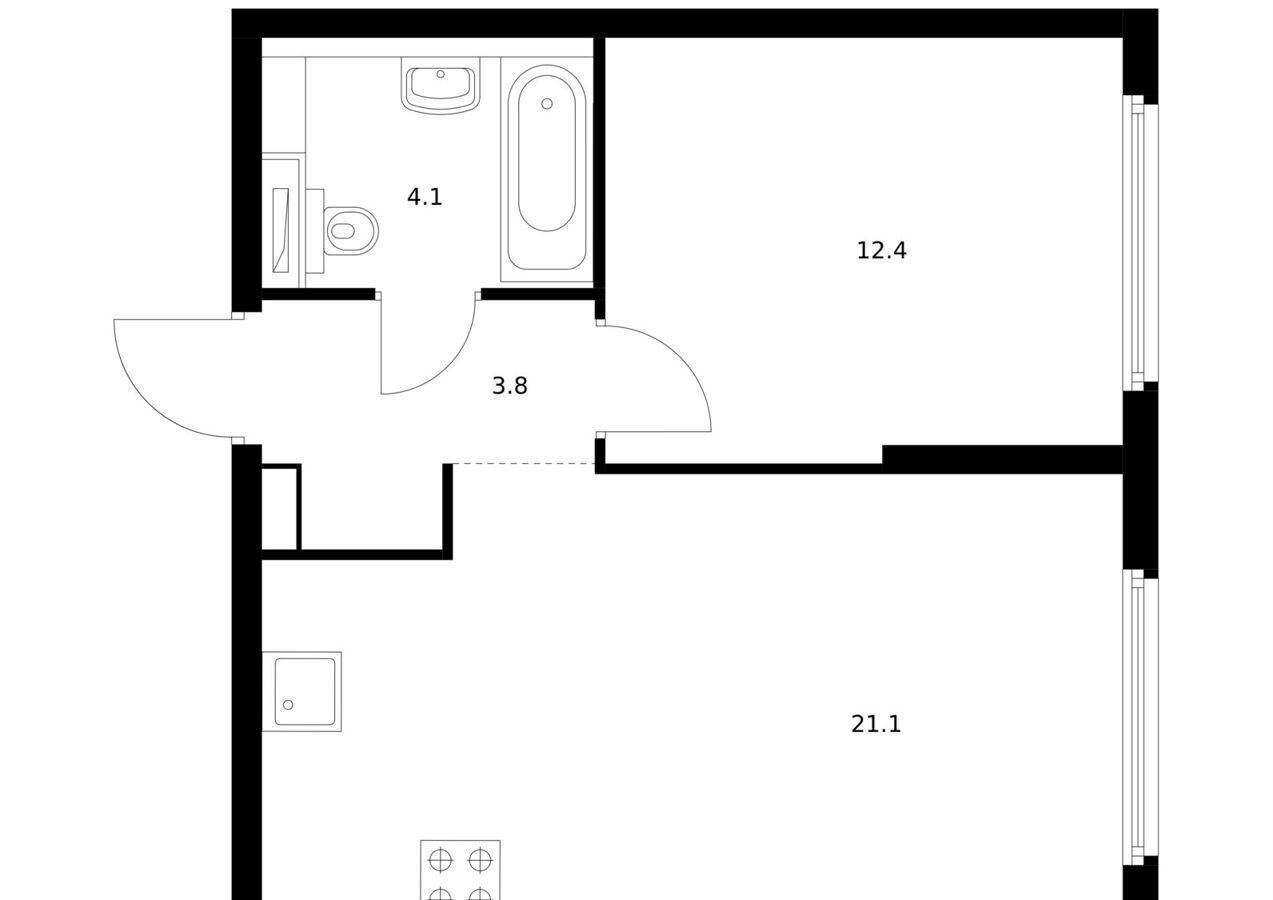 квартира г Москва метро Багратионовская ЖК Барклая 6 к 6 фото 1