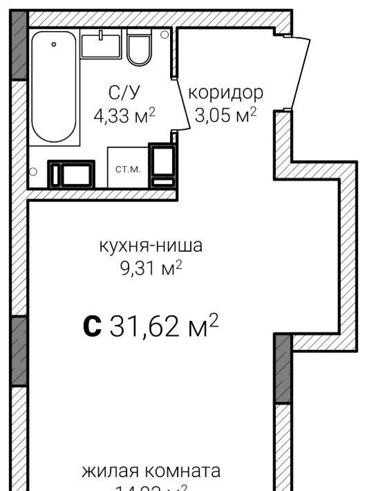 квартира г Нижний Новгород р-н Советский Горьковская Сахарный Дол жилой комплекс фото 1