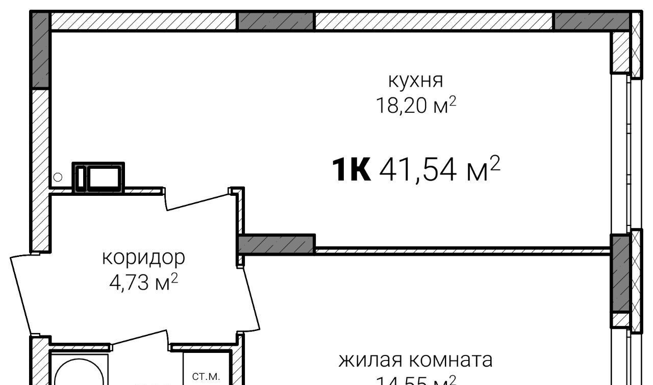 квартира г Нижний Новгород р-н Советский Горьковская Сахарный Дол жилой комплекс фото 1