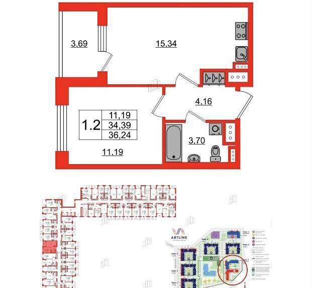 квартира г Санкт-Петербург дор Торфяная 15к/3 Старая деревня фото 2