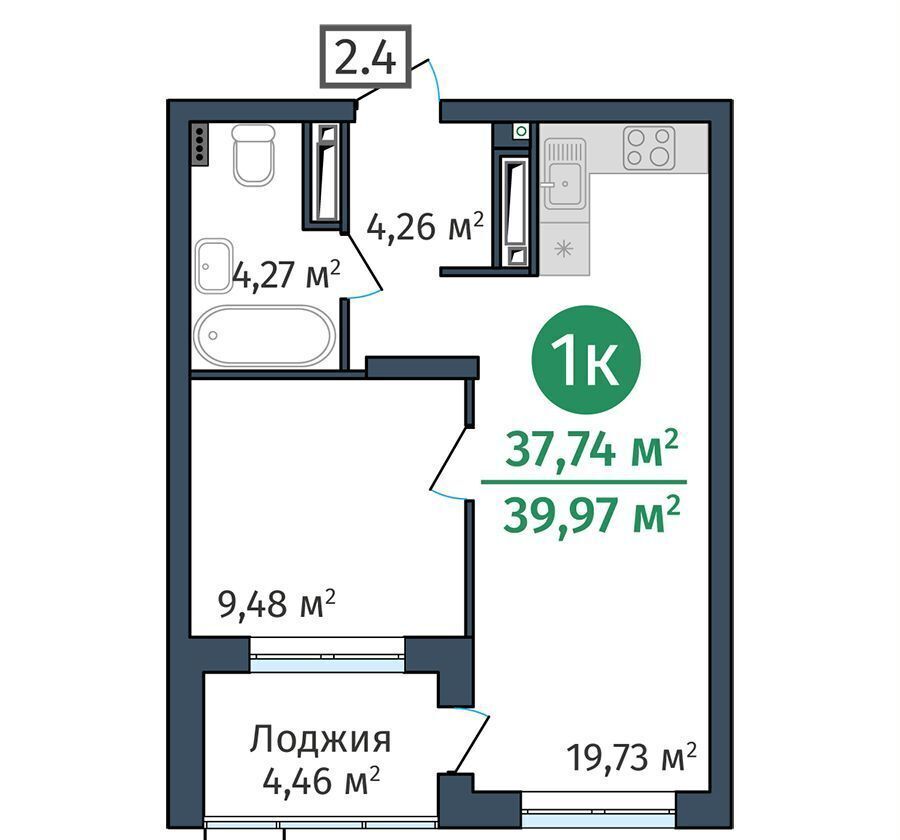 квартира г Тюмень р-н Калининский ул Краснооктябрьская 12 фото 1