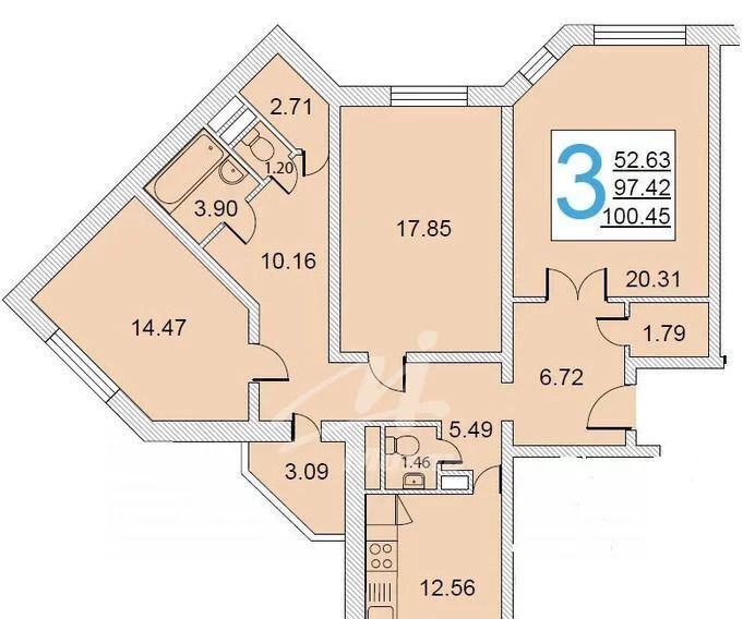 квартира г Москва метро Щербинка ул Маршала Савицкого 12 фото 19