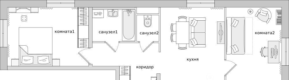 квартира р-н Всеволожский п Бугры ул Тихая 7к/5 Девяткино фото 1