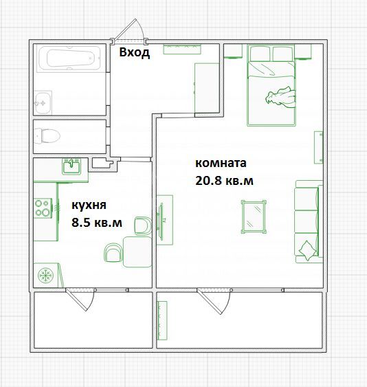 квартира г Москва метро Братиславская метро Марьино Марфино б-р Мячковский 27 фото 4