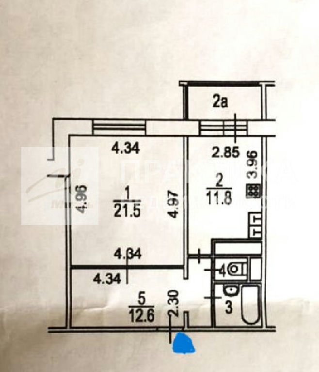 квартира г Москва метро ЦСКА ул Гризодубовой 1к/3 фото 30