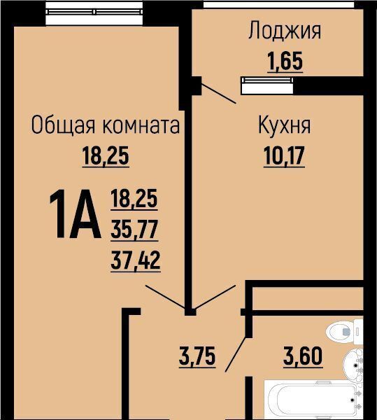 квартира г Краснодар р-н Прикубанский ул Заполярная 10 д. 39 фото 1