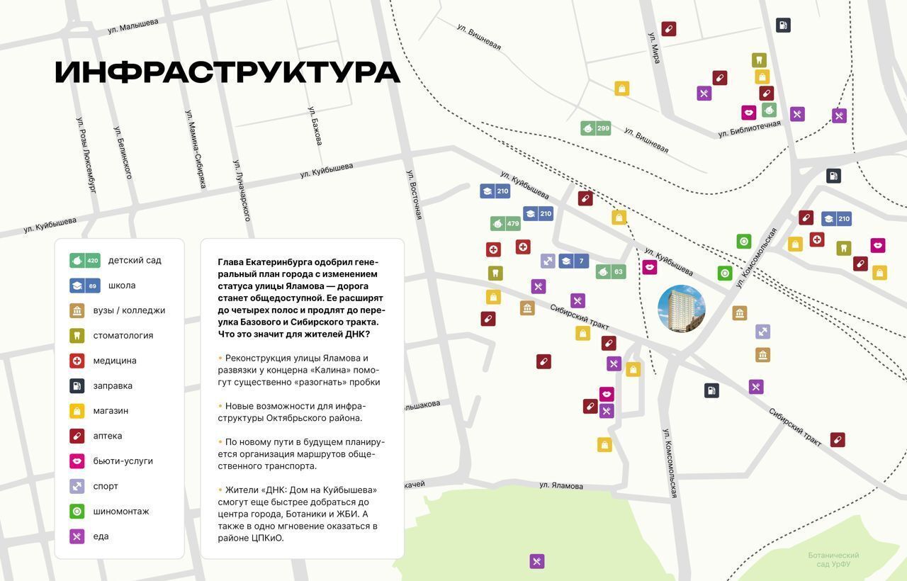 квартира г Екатеринбург Геологическая тракт Сибирский жилой дом фото 6