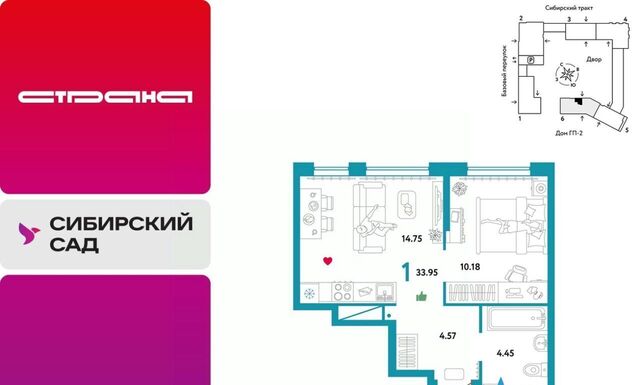 микрорайон Сибирский Ботаническая ЖК «Сибирский сад» сад фото