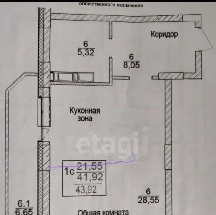 квартира г Бердск ул Ленина 23б фото 6