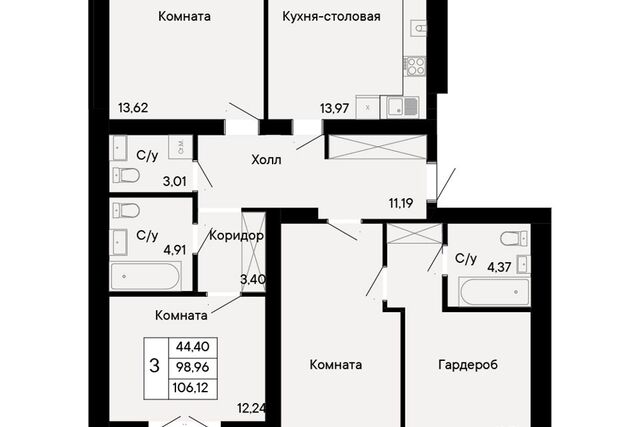 квартира пер Бориславский 47 Ростов-на-Дону городской округ фото