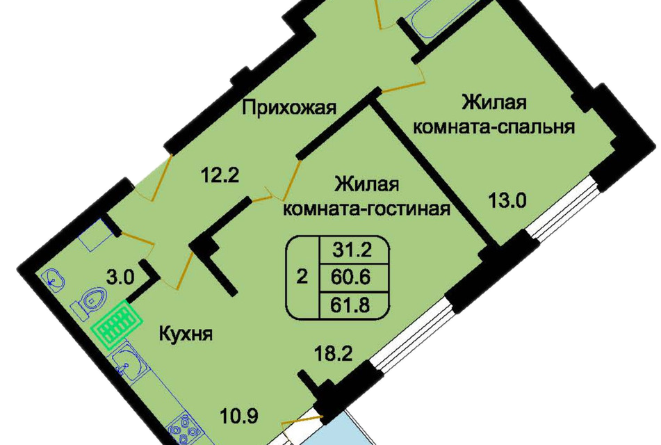 квартира р-н Псковский д Портянниково Микрорайон Околица фото 1