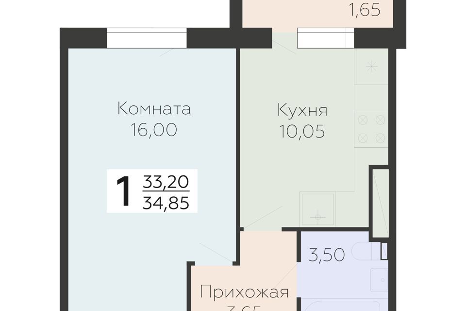 квартира р-н Всеволожский г Всеволожск ул Крымская 1 к 5 стр фото 1