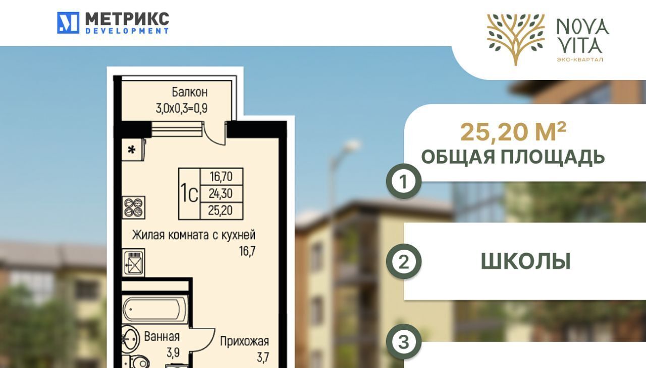 квартира г Краснодар п свх Прогресс п Березовый ЖК Прогресс муниципальное образование фото 1