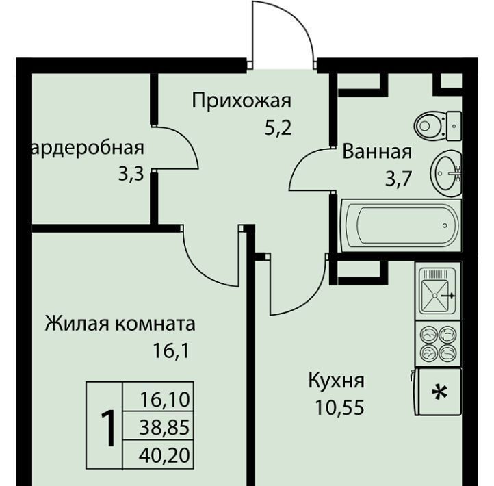 квартира г Краснодар п свх Прогресс п Березовый р-н Прикубанский ЖК Прогресс муниципальное образование фото 1