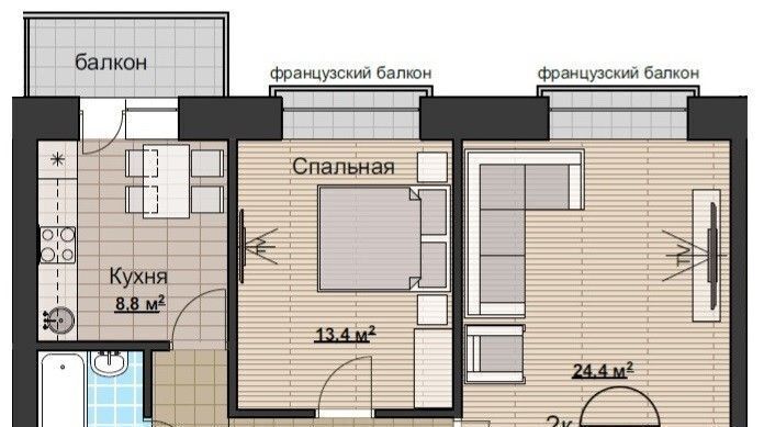 квартира р-н Новосибирский п Озерный Мочищенский сельсовет, Заельцовская, ул. Березовая, 24 фото 1