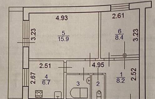 квартира г Великий Новгород Завокзальный ул Ломоносова 15 фото 21