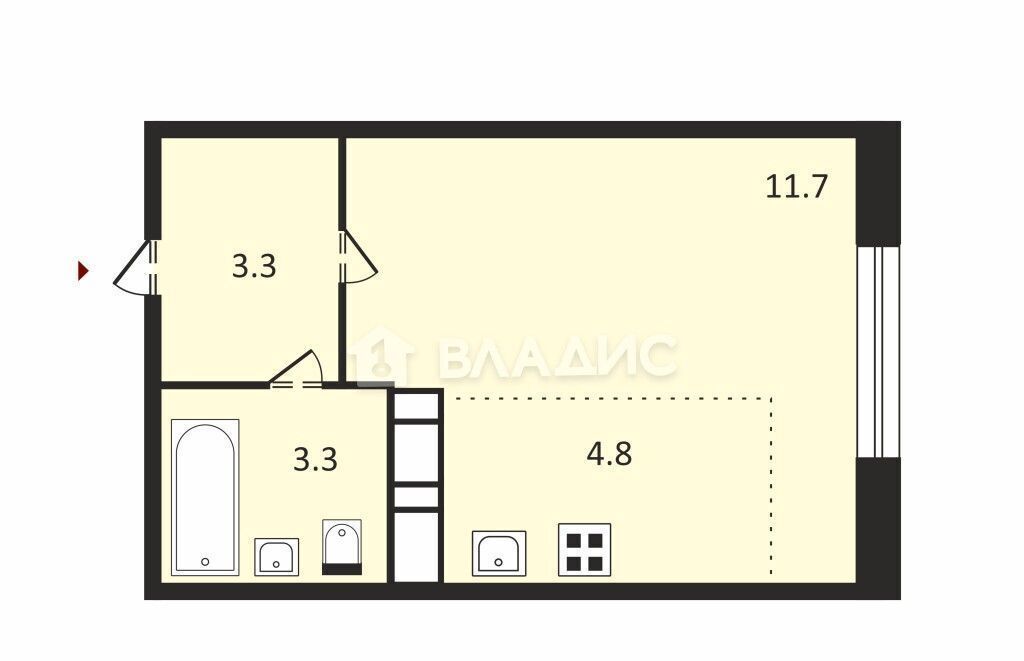 квартира г Москва ул Берзарина 32 поле, корп. 1. 2, Октябрьское фото 7