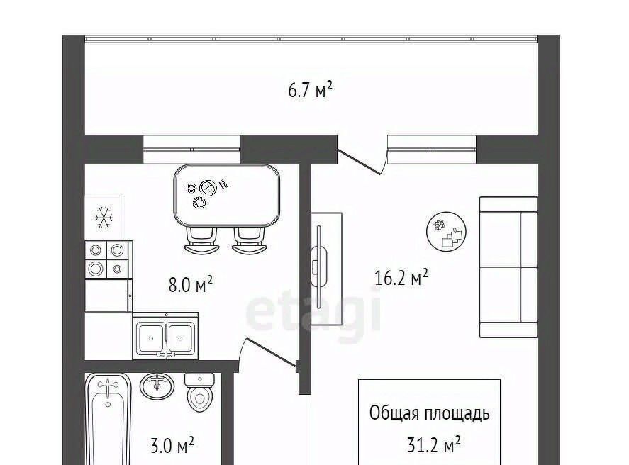 квартира г Новосибирск Северо-Чемской Студенческая ул Оловозаводская 12/1 жилмассив фото 19