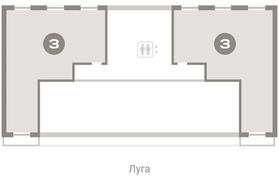 квартира г Тюмень ЖК «Октябрьский на Туре» фото 2