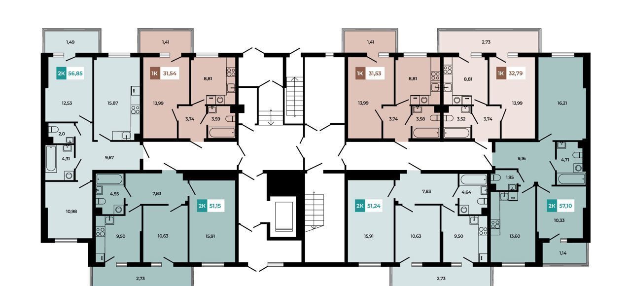 квартира р-н Аксайский п Темерницкий б-р Ростовский з/у 2А, корп. 5, Ростов-на-Дону фото 15