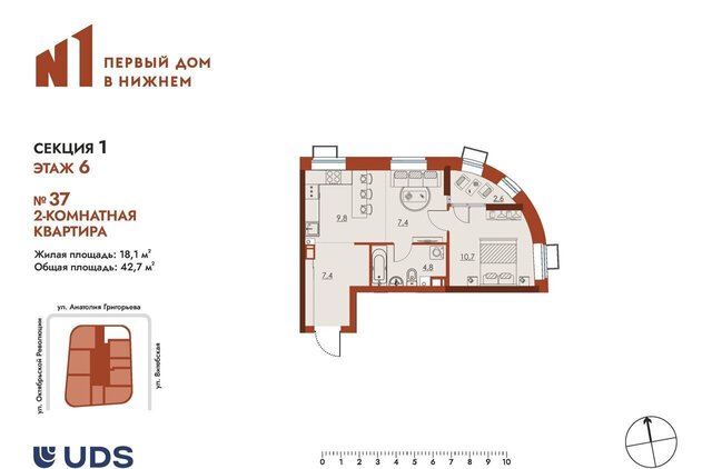 Чкаловская ул Витебская ЖК «Первый дом в Нижнем» фото