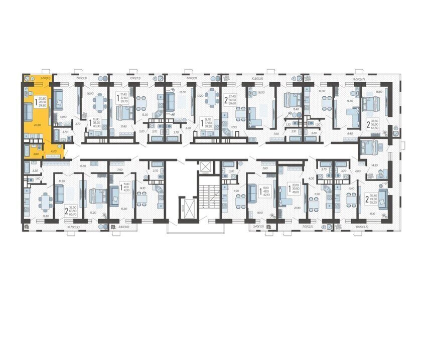 квартира г Краснодар микрорайон 9-й километр ул Ярославская 115к/7 фото 2