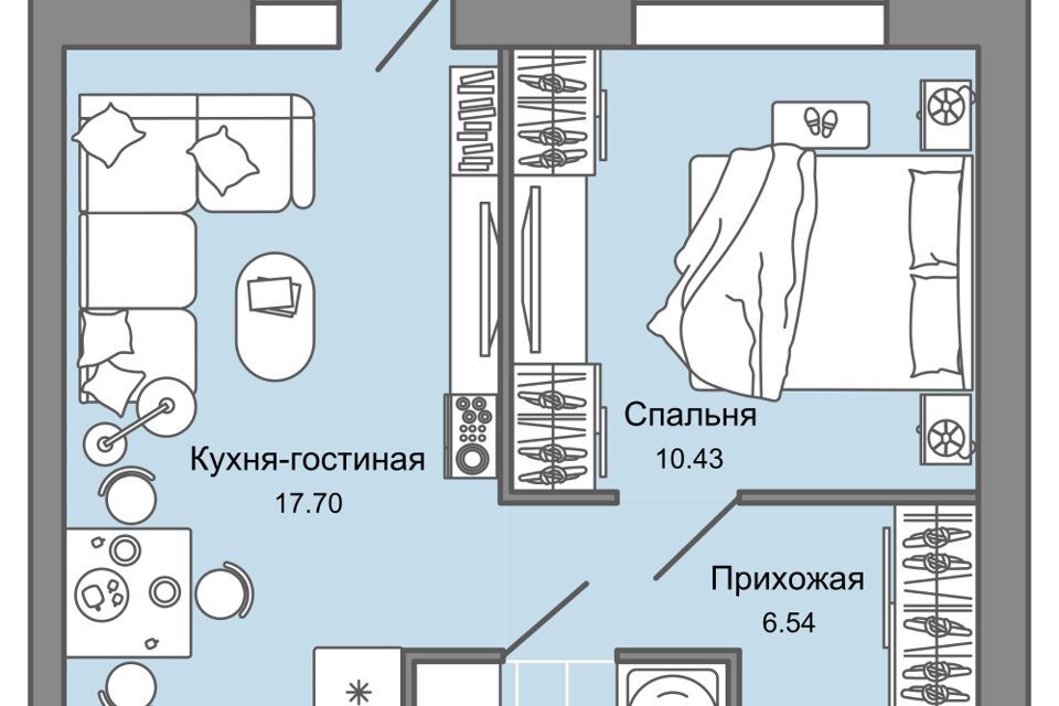 квартира г Киров ул Дмитрия Козулева 1 Киров городской округ фото 1