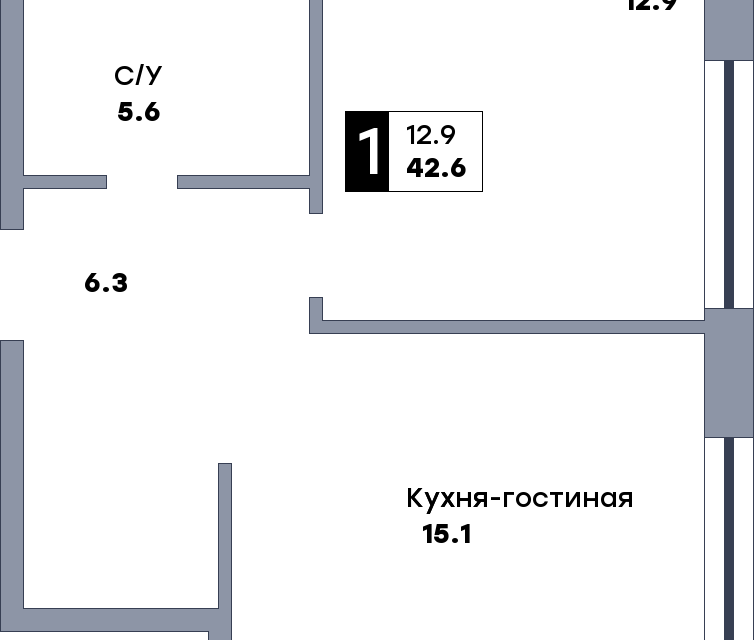 квартира г Самара Самара городской округ, Жилой комплекс Кватро фото 1