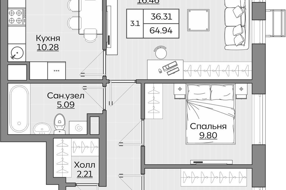 квартира г Казань ул Сиреневая 8 Казань городской округ фото 1