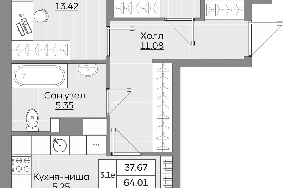 квартира г Казань ул Сиреневая 8 Казань городской округ фото 1