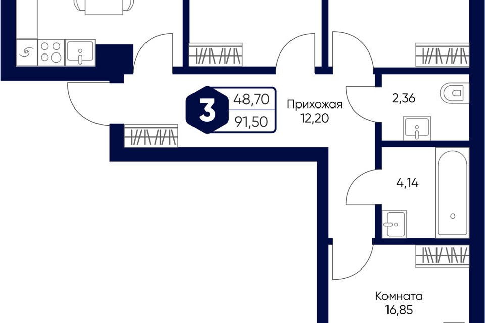 квартира городской округ Дмитровский с Озерецкое б-р Радости 2 фото 1