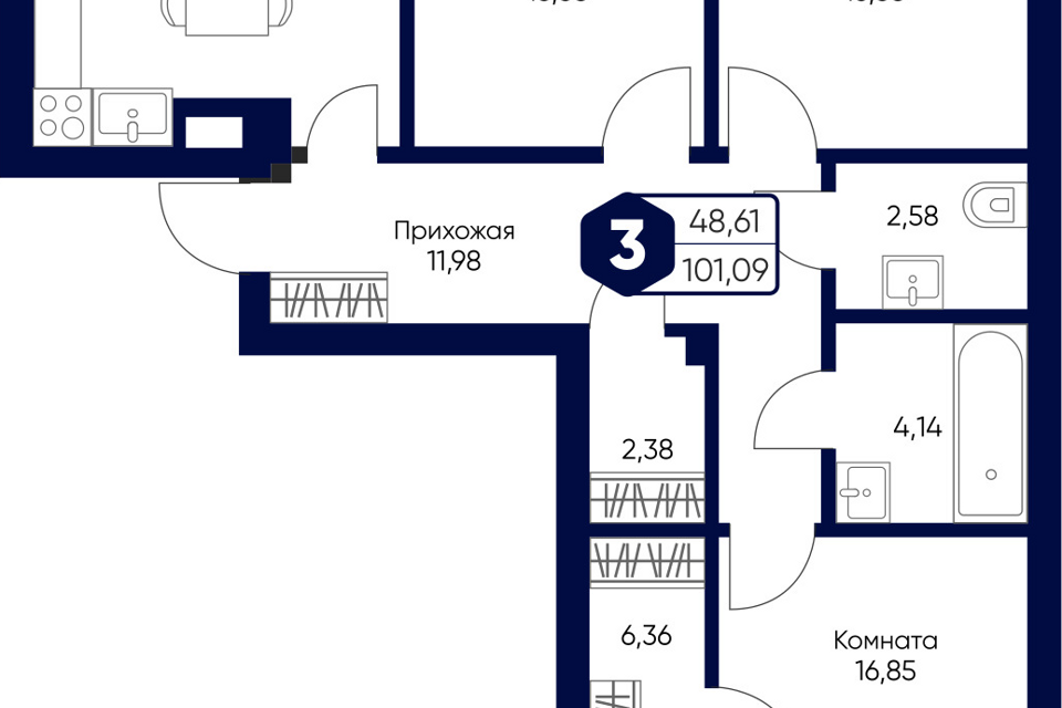 квартира городской округ Дмитровский с Озерецкое б-р Радости 2 фото 1