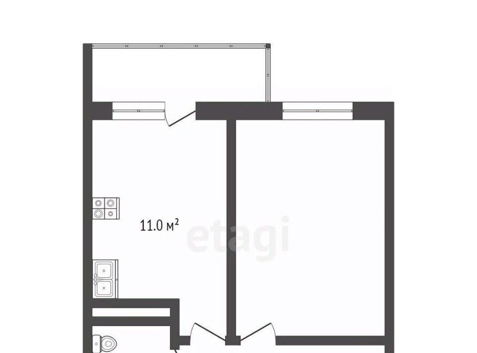 квартира г Тюмень р-н Калининский ул Фармана Салманова 10 фото 3