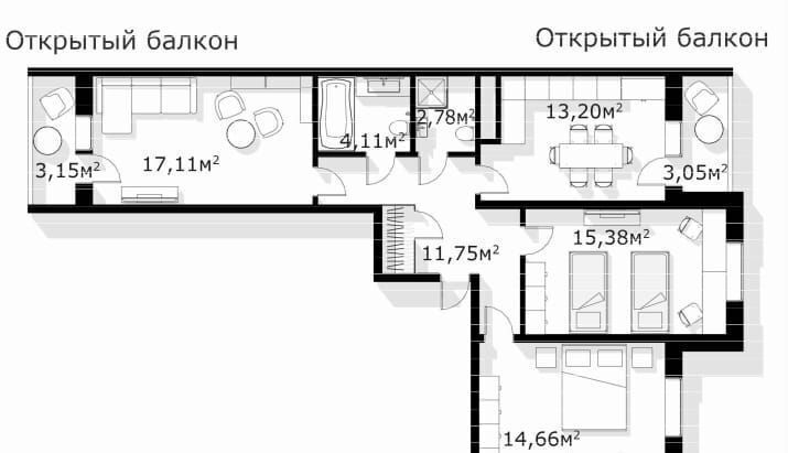 квартира г Новороссийск р-н Приморский ул Красина 53к/4 территория Цемдолина фото 2