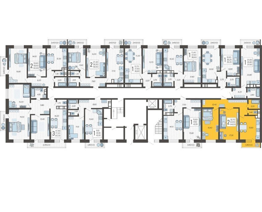 квартира г Краснодар микрорайон 9-й километр ул Ярославская 115/4 фото 2