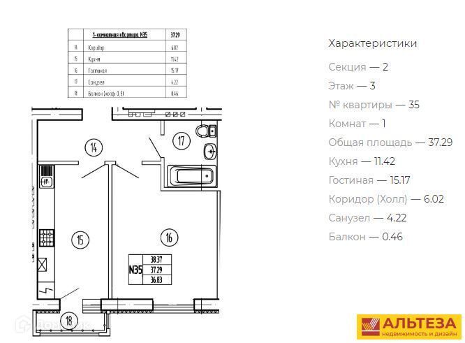 квартира г Пионерский ул Береговая 15 Пионерский городской округ фото 2