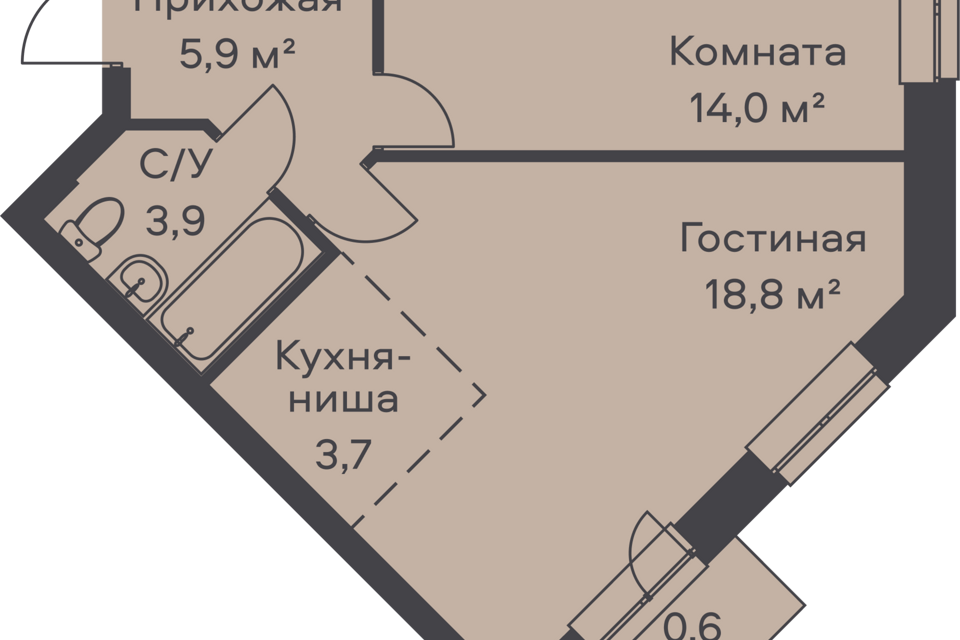 квартира г Пермь ул Вильямса 5 Пермь городской округ фото 1