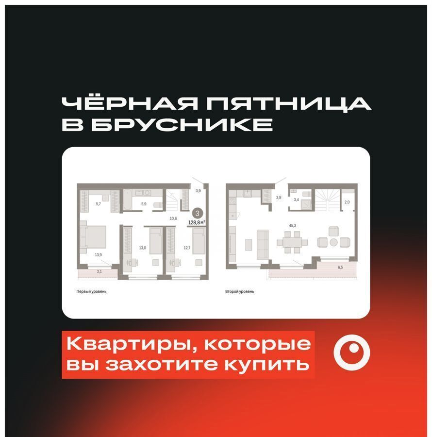 квартира г Новосибирск Речной вокзал ул. Большевистская/ул. Владимира Заровного, стр. 49 фото 1