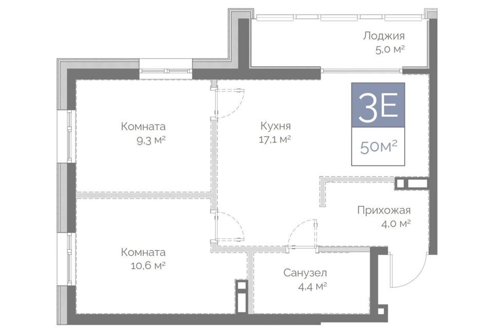 квартира г Владивосток Владивостокский городской округ, Жилой комплекс Днепровский фото 1