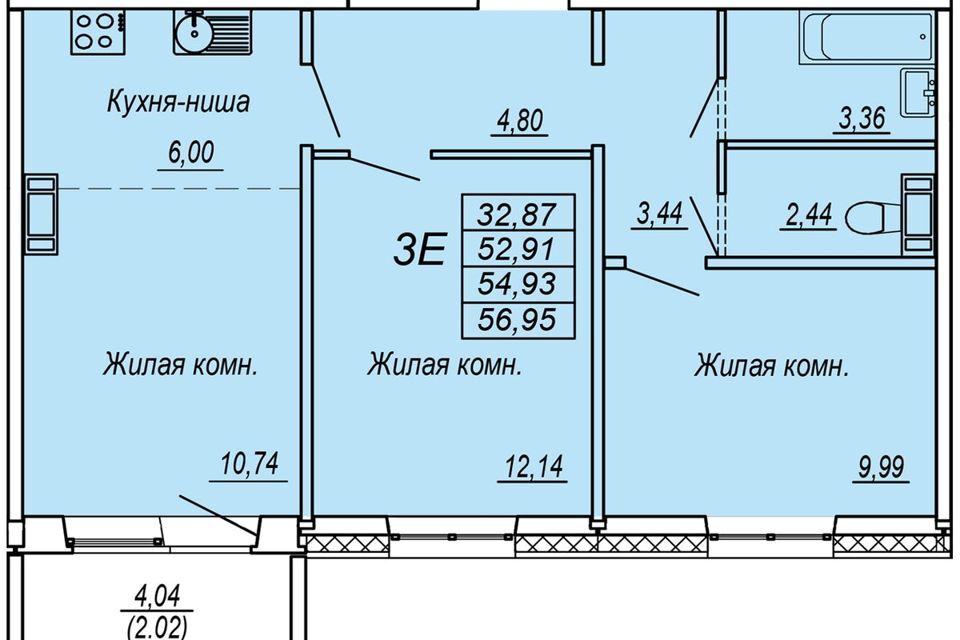 квартира г Хабаровск ЖК Чемпион, городской округ Хабаровск фото 1