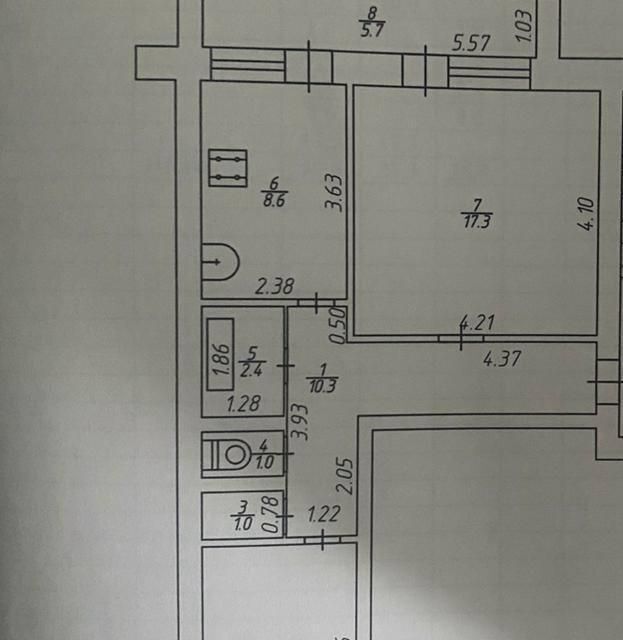 квартира р-н Дзержинский с Совхоз им. Ленина ул Новая 1 фото 2