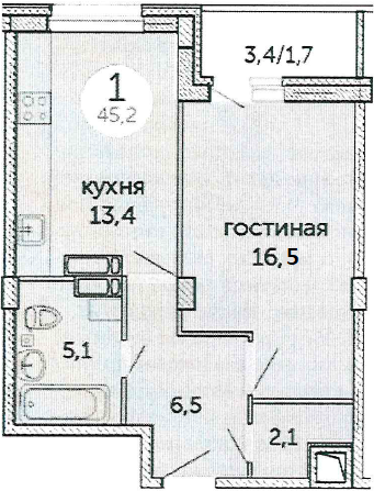 квартира г Пермь ул Революции 48а Пермь городской округ фото 8